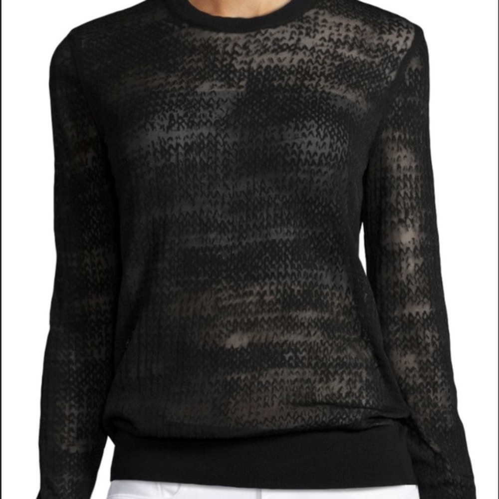 Theory Jaidyn P Exhibit Burnout Sweater